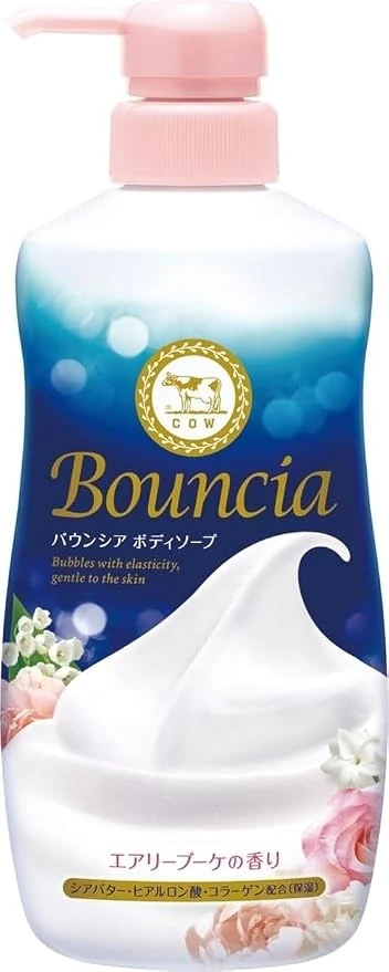 Bouncia Airy Bouquet body wash 480 ml pink pump bottle